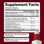 UraBalance supplement facts panel