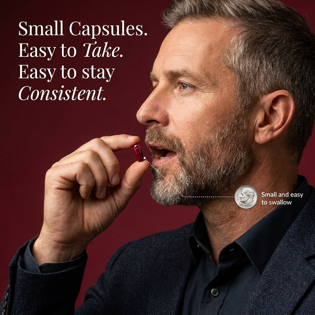 Small capsules, easy to take